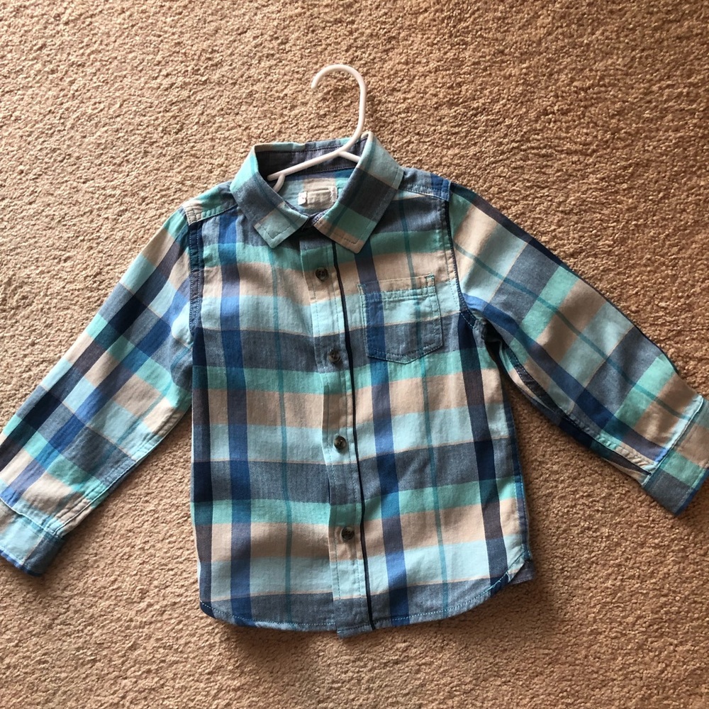 Cat and Jack button down worn once for Easter